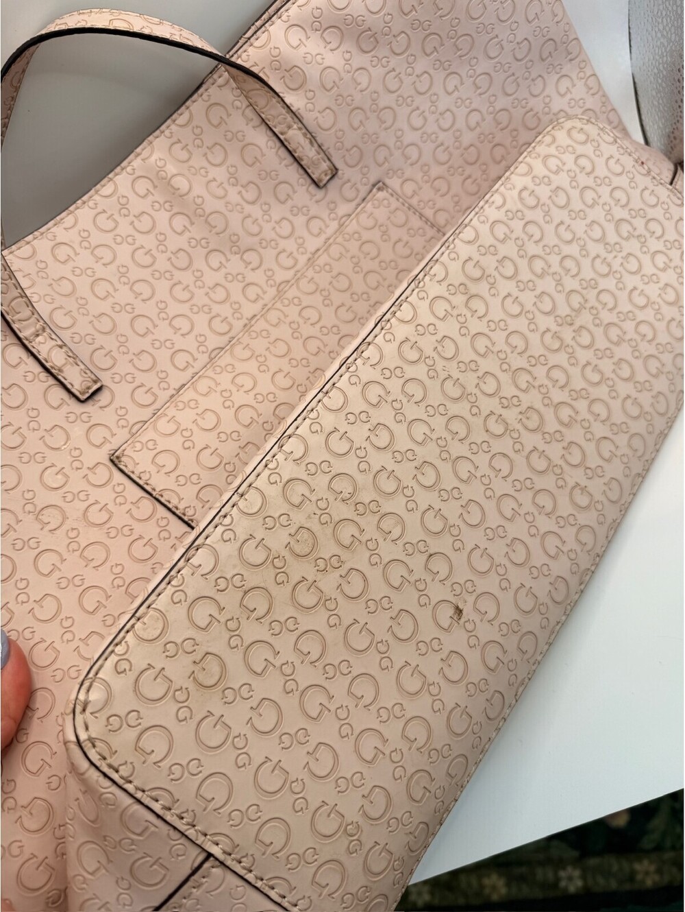 GUESS Tote & Wallet Set In Pink - Picture 5 of 7
